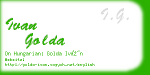 ivan golda business card